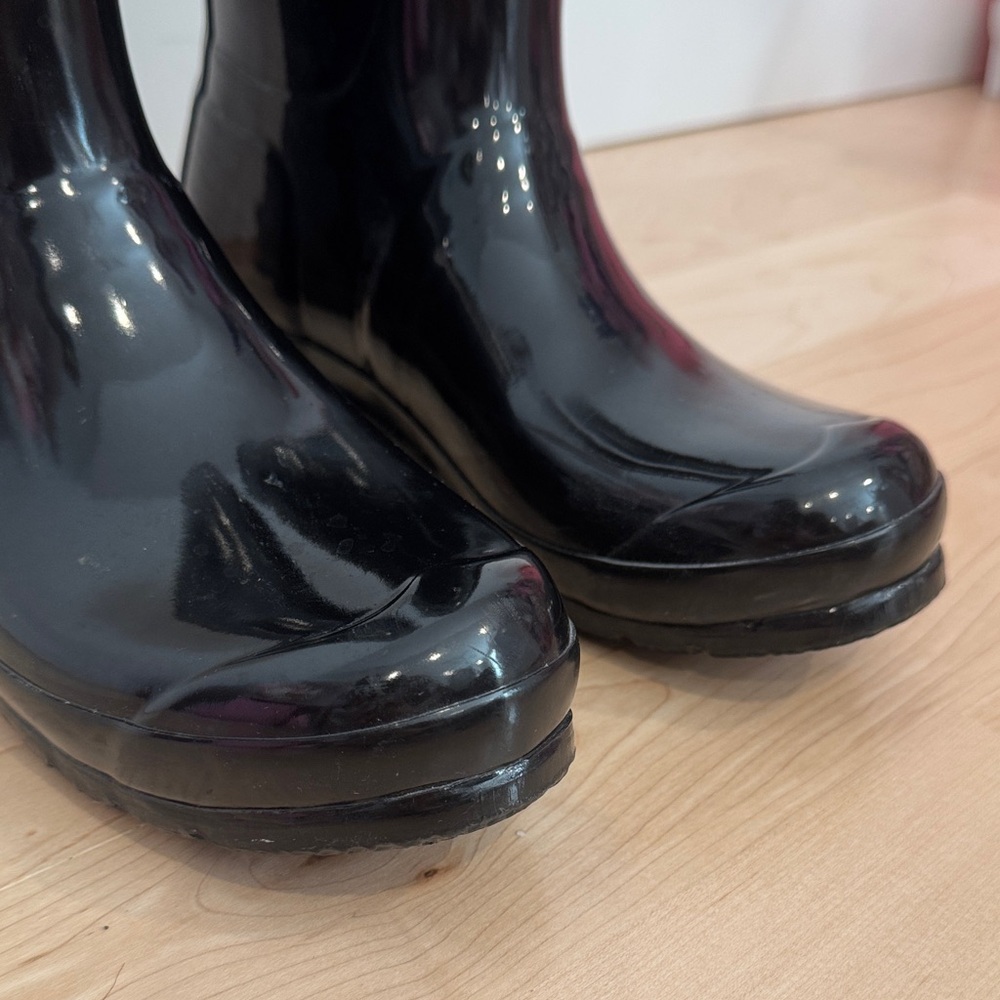 Hunter Glossy Black Rain Boots - Picture 4 of 8